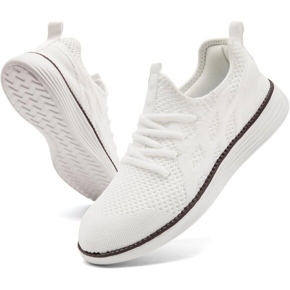 The Unbranded Brand Other - Mens Slip On Sneakers Walking Tennis White Shoes Running Gym Athletic Non Slip